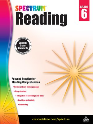 cover image of Spectrum Reading Workbook, Grade 6